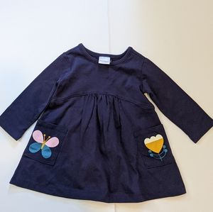 NWT - Hanna Andersson Navy Pocket Dress